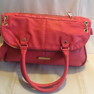 Steve Madden expandable tote purse Crossbody coral
